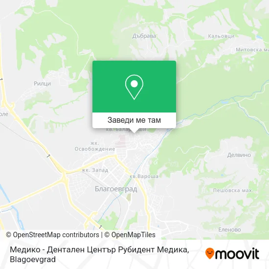 Медико - Дентален Център Рубидент Медика карта