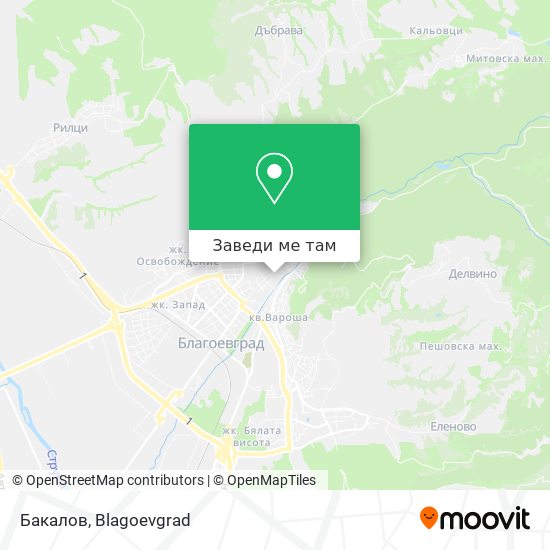 Бакалов карта