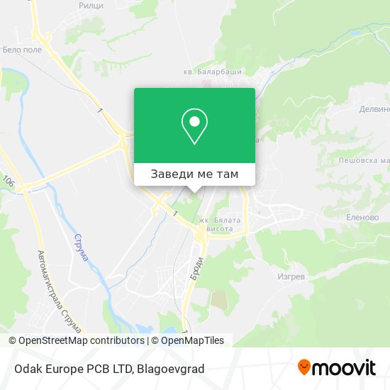 Odak Europe PCB LTD карта