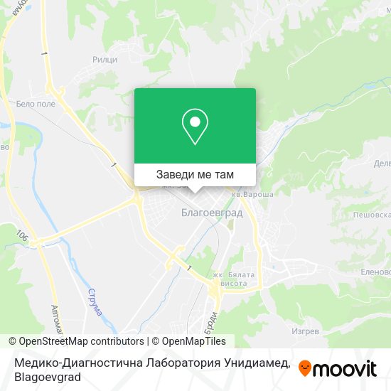 Медико-Диагностична Лаборатория Унидиамед карта