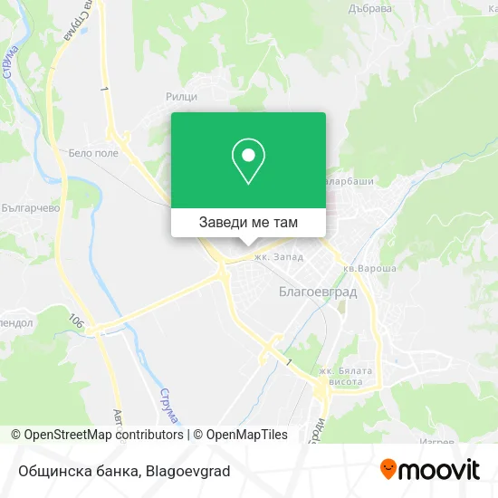 Общинска банка карта