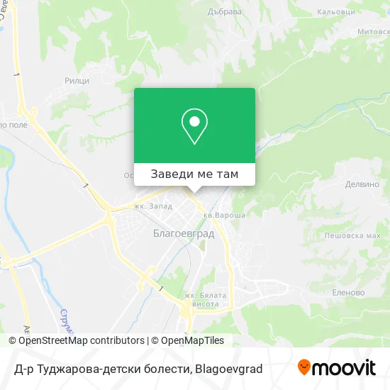 Д-р Туджарова-детски болести карта
