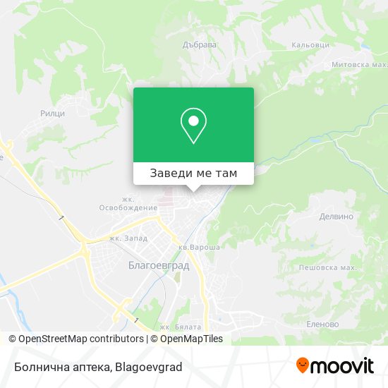 Болнична аптека карта