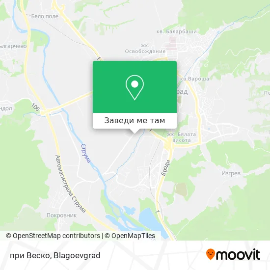 при Веско карта