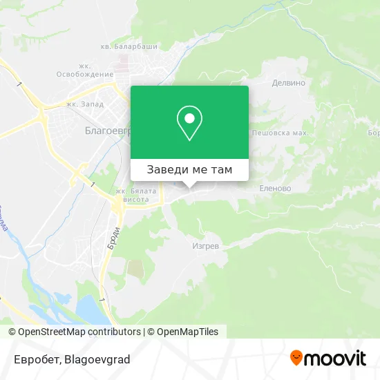 Евробет карта