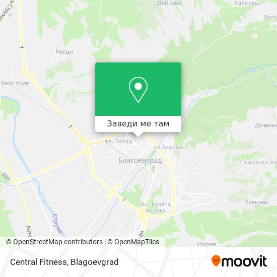 Central Fitness карта