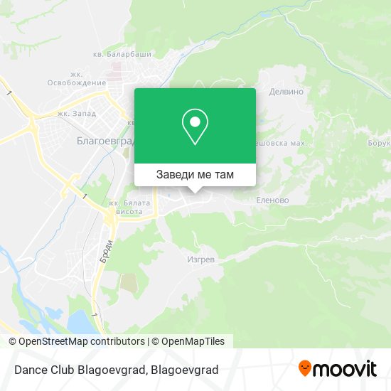 Dance Club Blagoevgrad карта