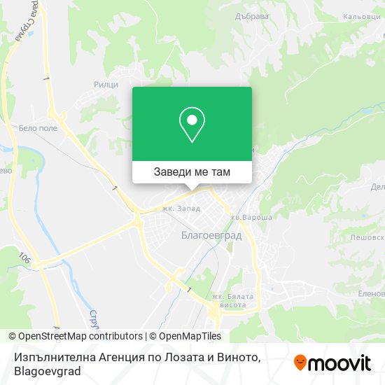 Изпълнителна Агенция по Лозата и Виното карта