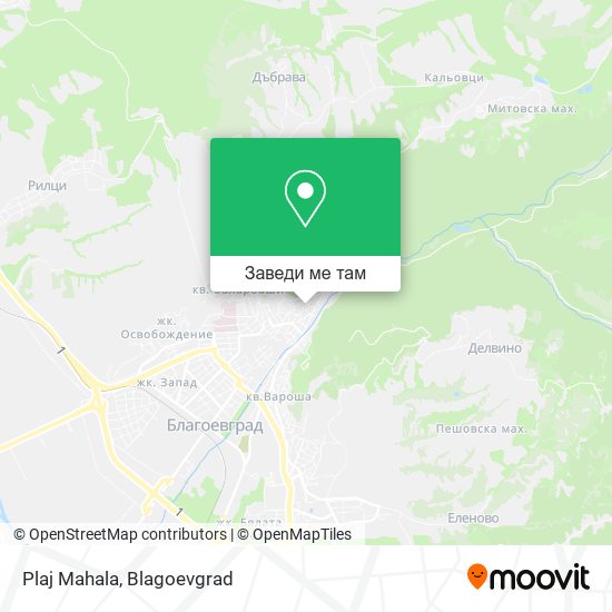 Plaj Mahala карта