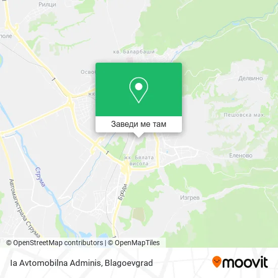 Ia Avtomobilna Adminis карта