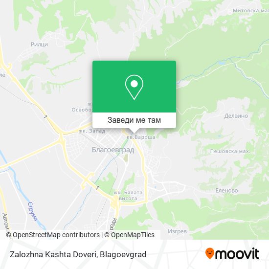Zalozhna Kashta Doveri карта
