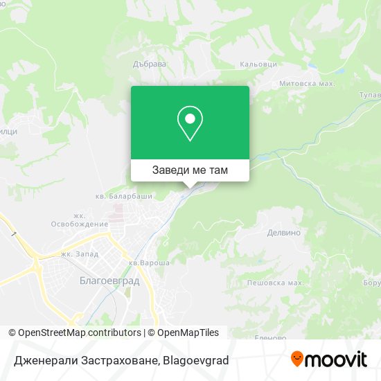 Дженерали Застраховане карта