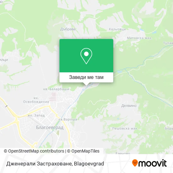Дженерали Застраховане карта