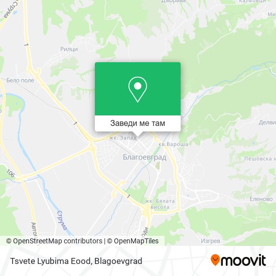Tsvete Lyubima Eood карта