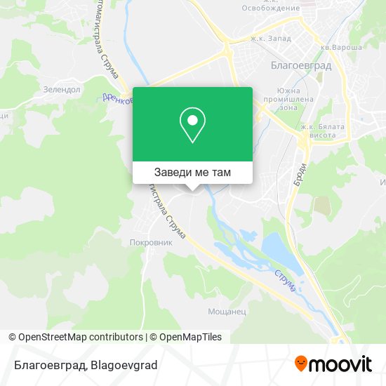 Благоевград карта
