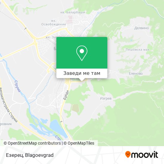 Езерец карта