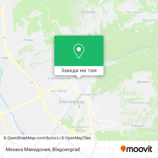 Механа Македония карта