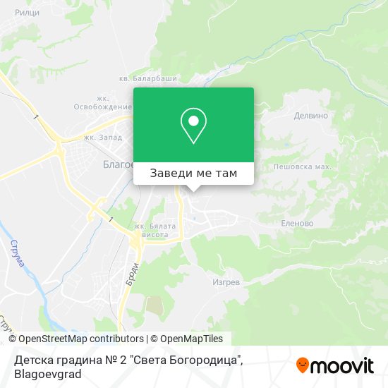 Детска градина № 2 "Света Богородица" карта