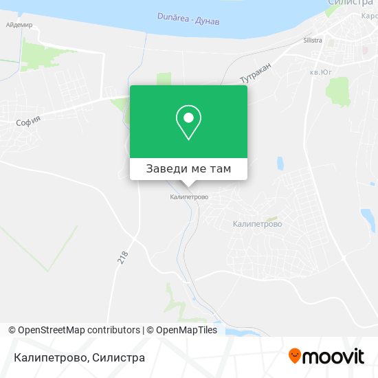 Калипетрово карта