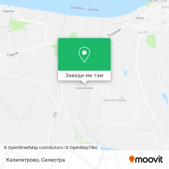 Калипетрово карта