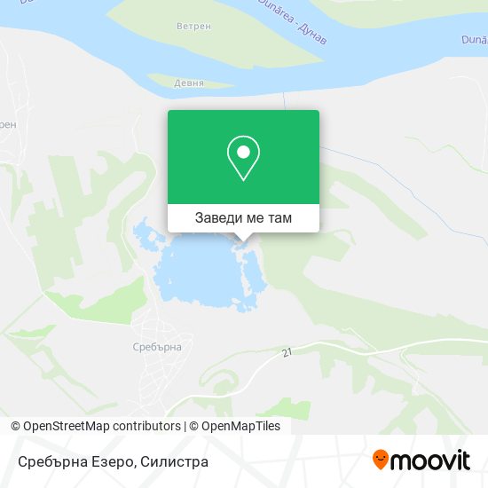 Сребърна Езеро карта