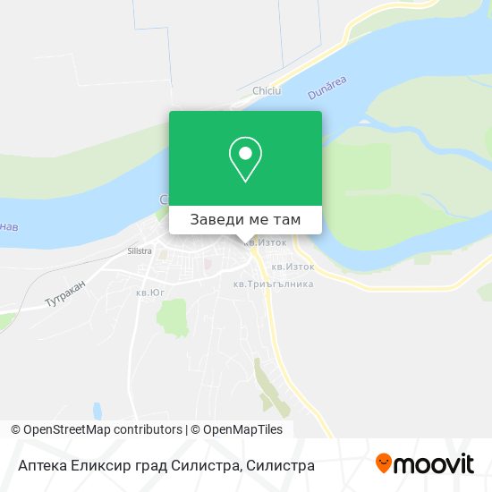 Аптека Еликсир град Силистра карта