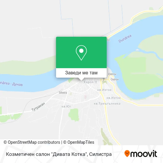Козметичен салон "Дивата Котка" карта