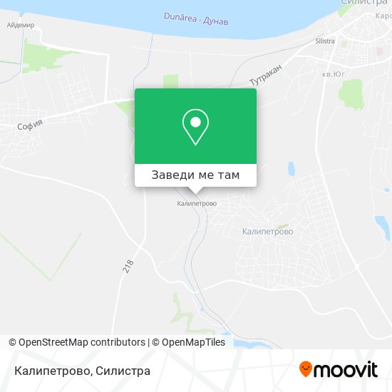 Калипетрово карта
