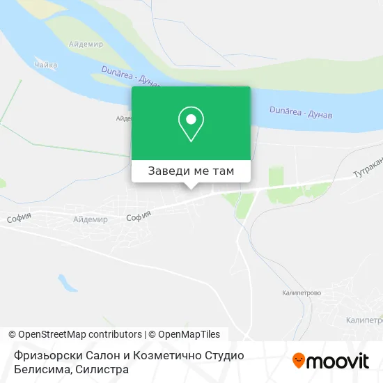 Фризьорски Салон и Козметично Студио Белисима карта