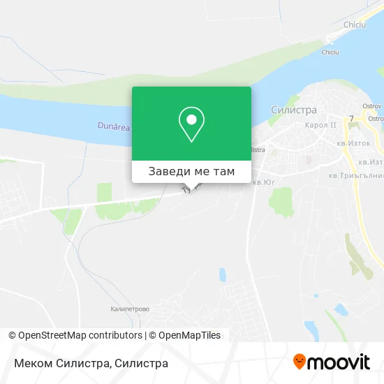Меком Силистра карта