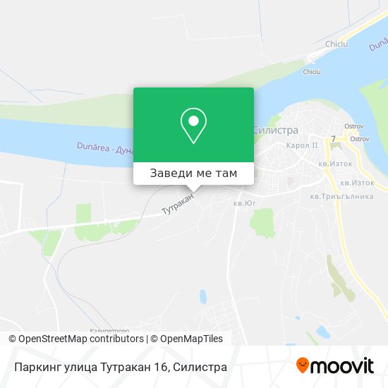 Паркинг улица Тутракан 16 карта