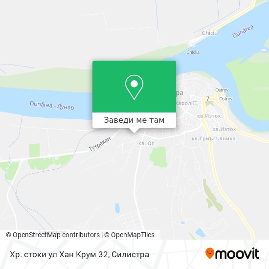 Хр. стоки ул Хан Крум 32 карта
