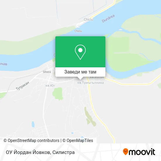 ОУ Йордан Йовков карта