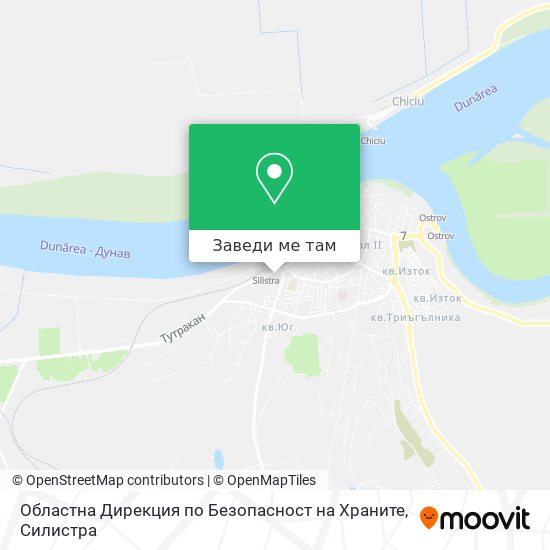 Областна Дирекция по Безопасност на Храните карта