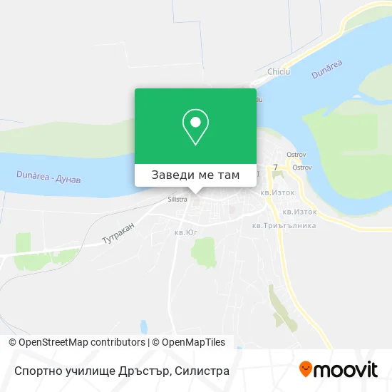 Спортно училище Дръстър карта