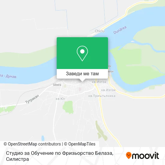 Студио за Обучение по Фризьорство Белаза карта