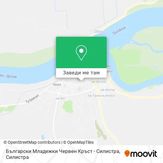 Български Младежки Червен Кръст - Силистра карта