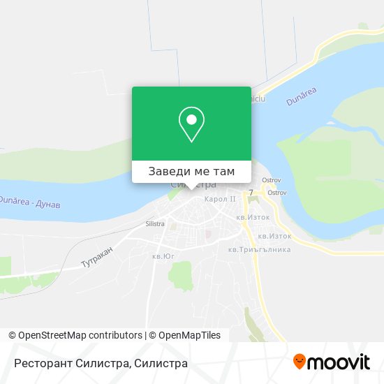 Ресторант Силистра карта