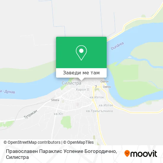 Православен Параклис Успение Богородично карта