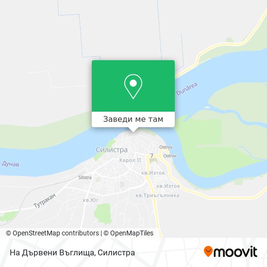 На Дървени Въглища карта
