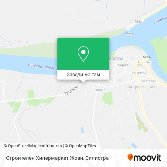 Строителен Хипермаркет Жоан карта