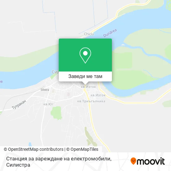 Станция за зареждане на електромобили карта
