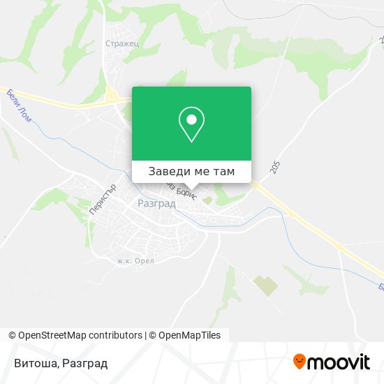 Витоша карта