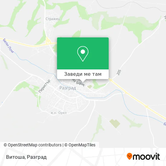 Витоша карта