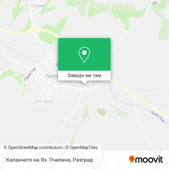 Капанчето на Яз. Пчелина карта