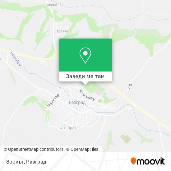 Зоокът карта