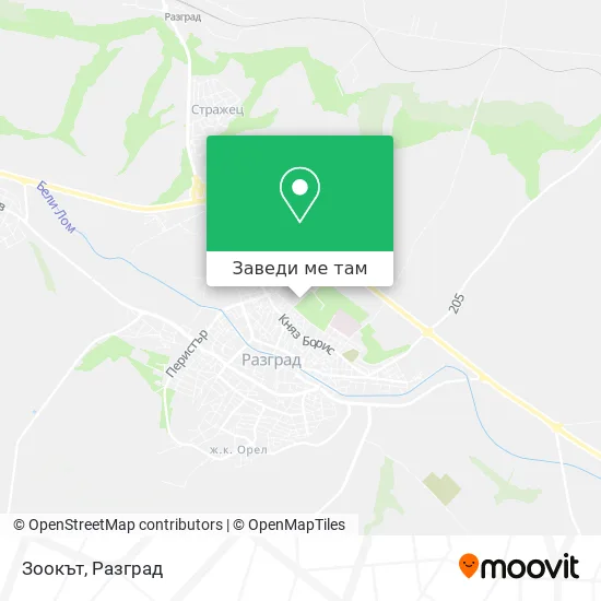 Зоокът карта