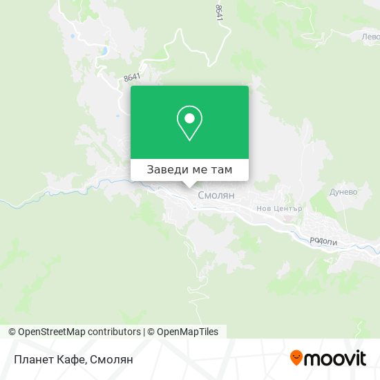 Планет Кафе карта
