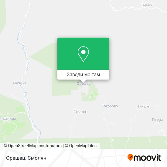 Орешец карта