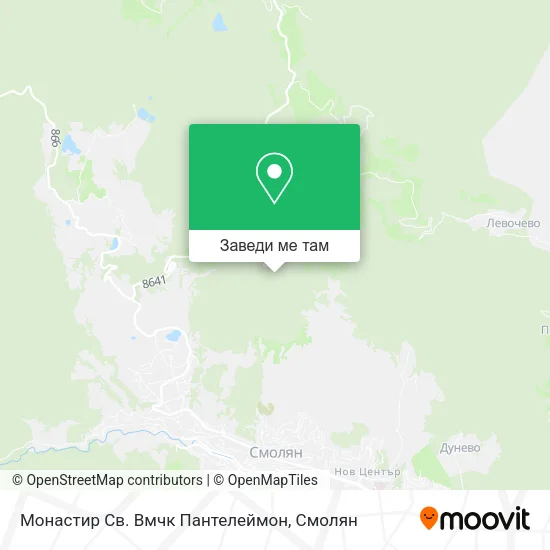 Монастир Св. Вмчк Пантелеймон карта
